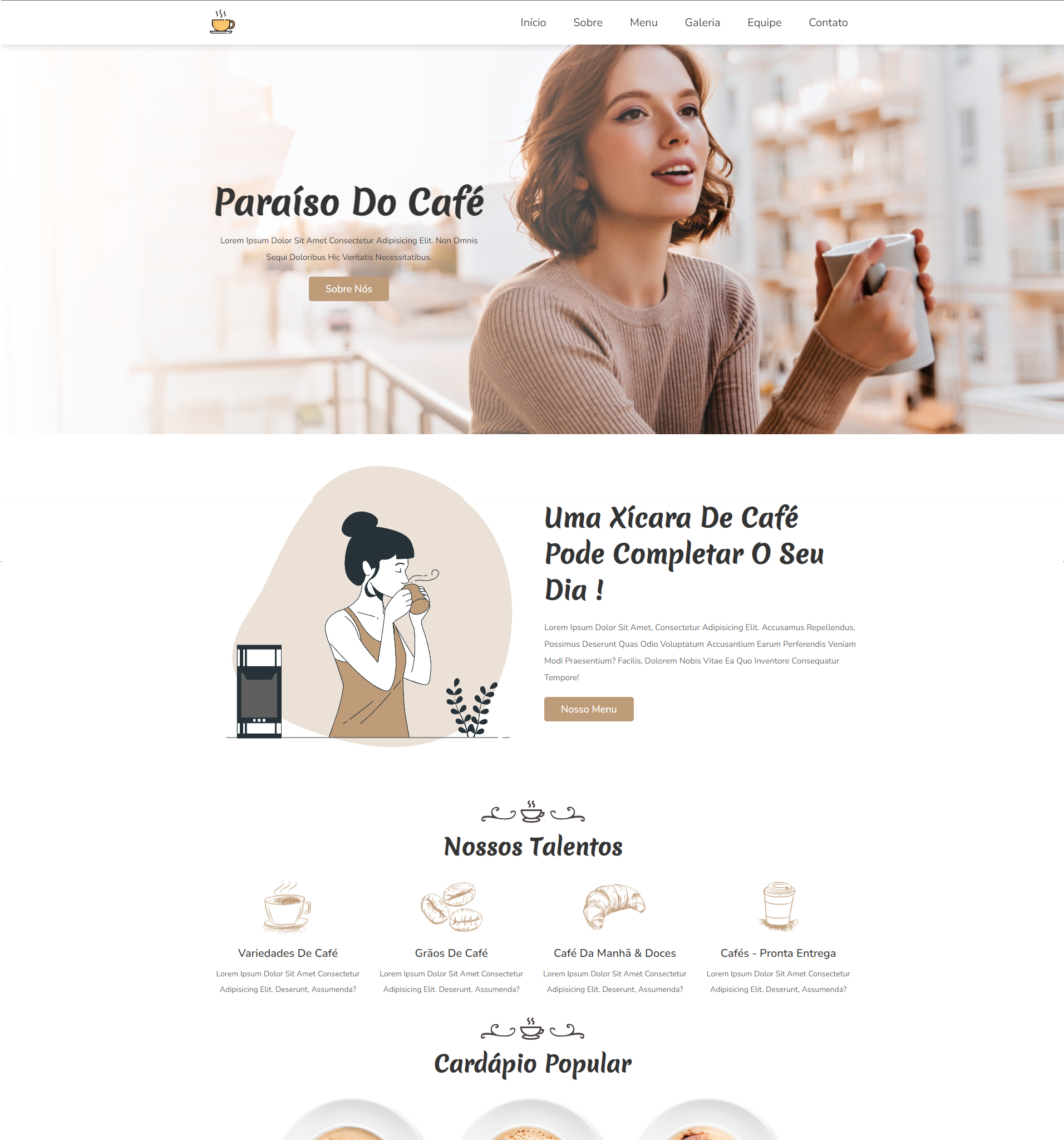 Complete Website E-Commerce Coffe's